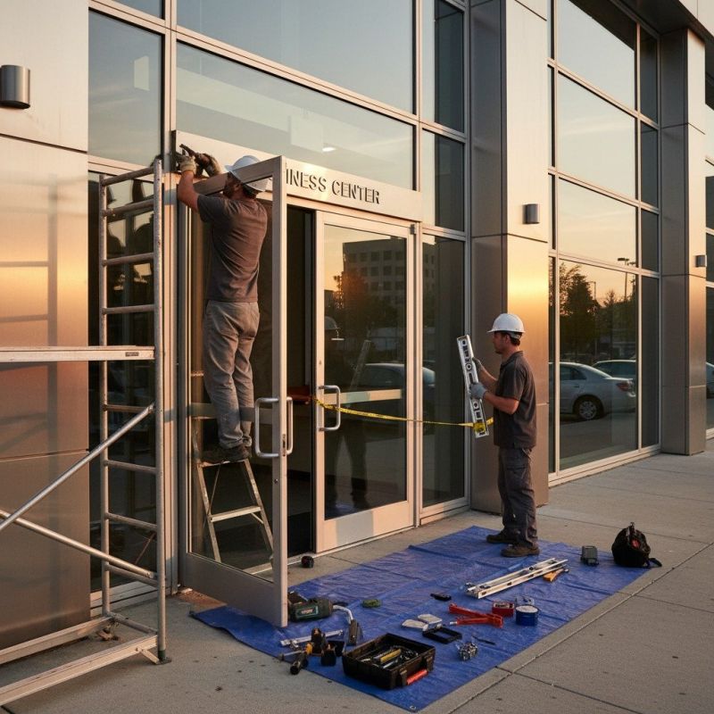 Local Commercial Door Services pros at work
